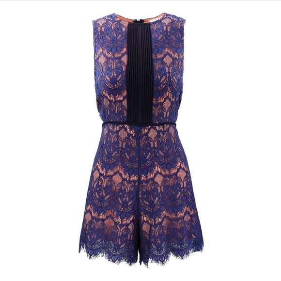 Blue Lace Foxiedox Romper - Picture 1 of 7
